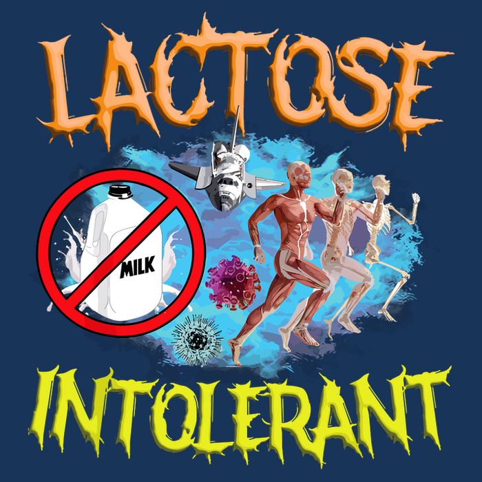 Lactose Intolerant Ironic Sarcastic Funny Humor Cringe Meme Infant Baby Jersey Bodysuit