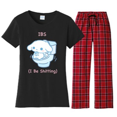 Limited Ibs I Be Shitting Women's Flannel Pajama Set