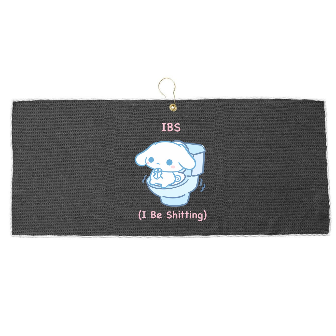 Limited Ibs I Be Shitting Large Microfiber Waffle Golf Towel