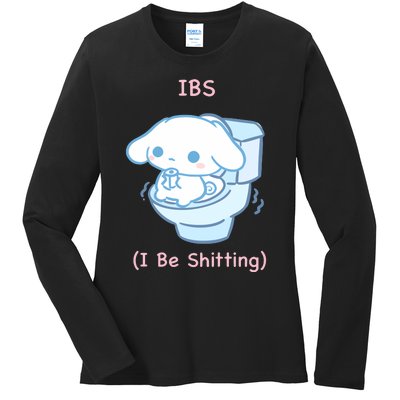 Limited Ibs I Be Shitting Ladies Long Sleeve Shirt