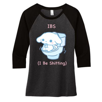 Limited Ibs I Be Shitting Women's Tri-Blend 3/4-Sleeve Raglan Shirt