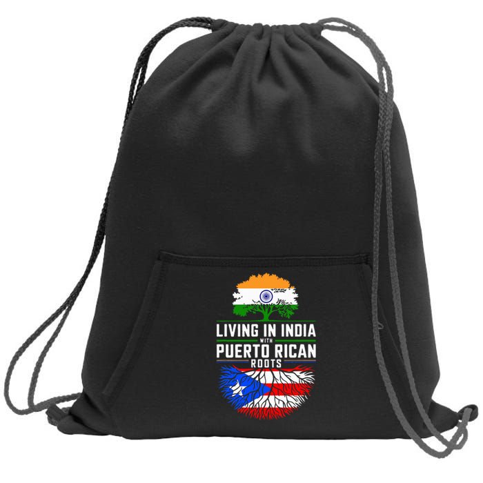 Living In India With Puerto Rican Roots Puerto Rican Grown Sweatshirt Cinch Pack Bag