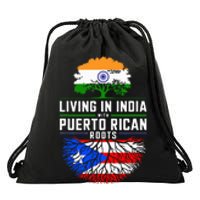 Living In India With Puerto Rican Roots Puerto Rican Grown Drawstring Bag