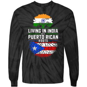 Living In India With Puerto Rican Roots Puerto Rican Grown Tie-Dye Long Sleeve Shirt