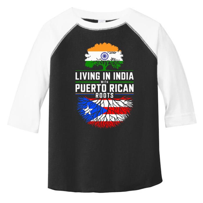 Living In India With Puerto Rican Roots Puerto Rican Grown Toddler Fine Jersey T-Shirt