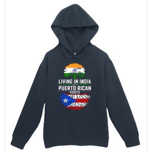 Living In India With Puerto Rican Roots Puerto Rican Grown Urban Pullover Hoodie