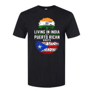 Living In India With Puerto Rican Roots Puerto Rican Grown Softstyle CVC T-Shirt