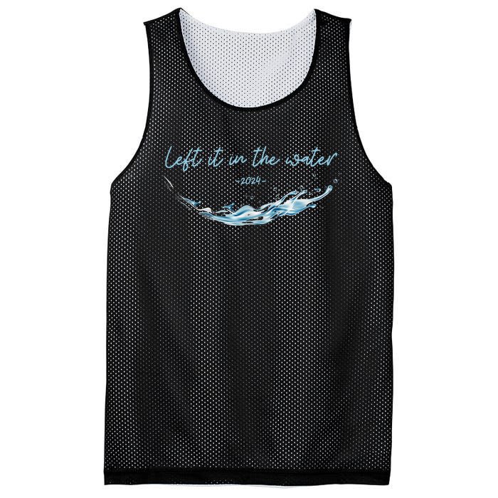 Left It In The Water Christian Water Baptism 2024 Mesh Reversible Basketball Jersey Tank