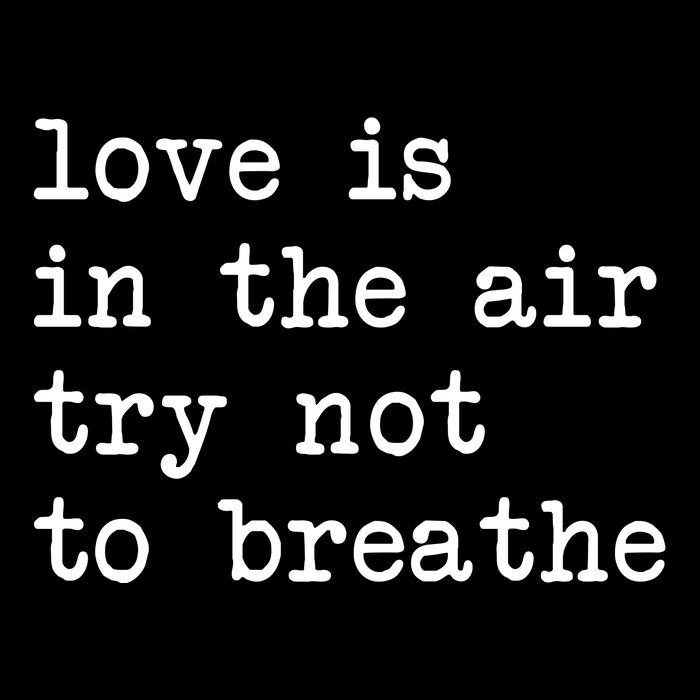 Love Is In The Air Try Not To Breathe Funny Valentines Day Youth Performance Sprint T-Shirt