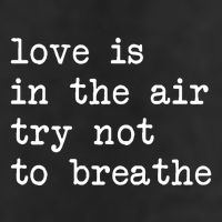 Love Is In The Air Try Not To Breathe Funny Valentines Day Microfiber Hand Towel