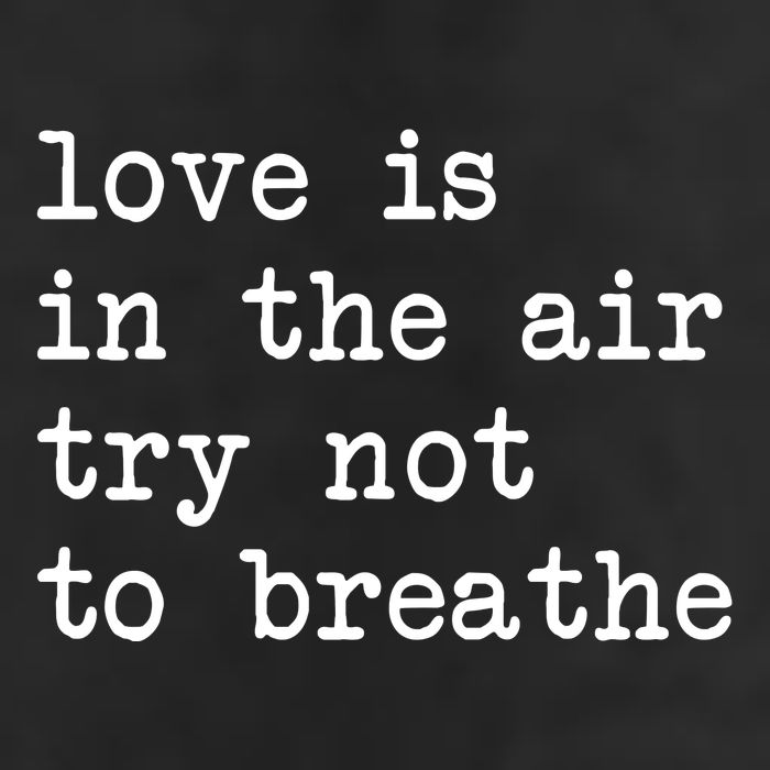 Love Is In The Air Try Not To Breathe Funny Valentines Day Microfiber Hand Towel