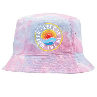 Left It In The Water Baptism Baptized Christian Faith Tie-Dyed Bucket Hat