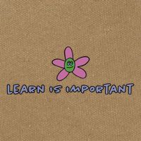 Learn Is Important Cotton Canvas Backpack