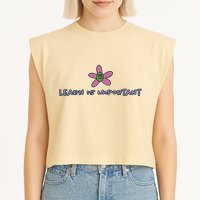 Learn Is Important Garment-Dyed Women's Muscle Tee
