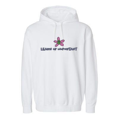 Learn Is Important Garment-Dyed Fleece Hoodie