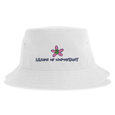 Learn Is Important Sustainable Bucket Hat