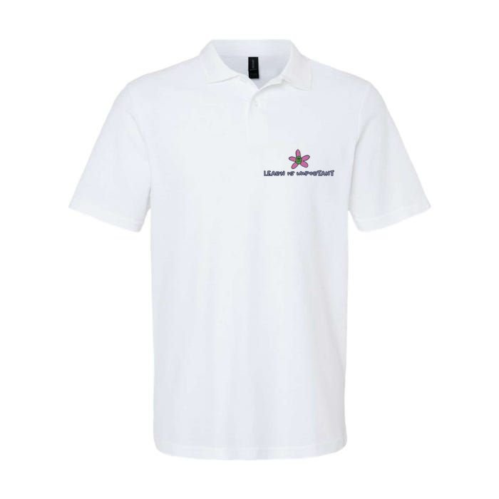 Learn Is Important Softstyle Adult Sport Polo