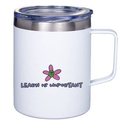 Learn Is Important 12oz Stainless Steel Coffee Mug