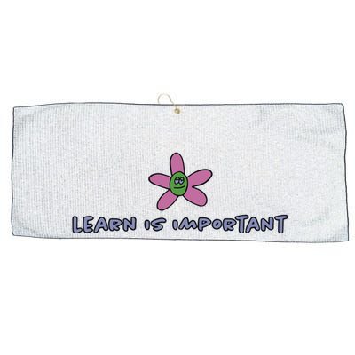 Learn Is Important Large Microfiber Waffle Golf Towel