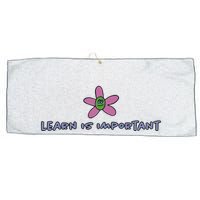 Learn Is Important Large Microfiber Waffle Golf Towel