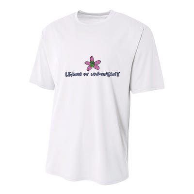 Learn Is Important Youth Performance Sprint T-Shirt