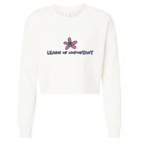 Learn Is Important Cropped Pullover Crew