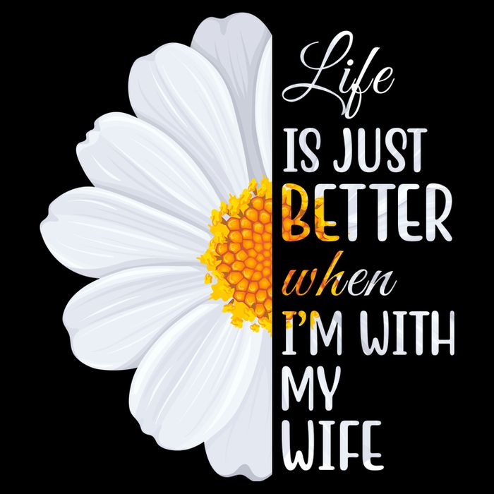 Life Is Just Better When I'm With My Wife Sunflower Impact Tech Backpack