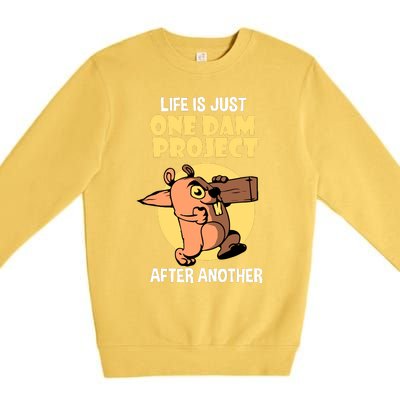 Life Is Just One Dam Project After Another Premium Crewneck Sweatshirt