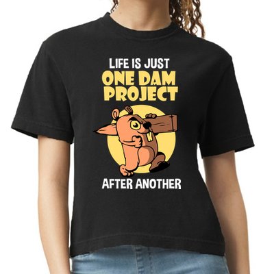 Life Is Just One Dam Project After Another Comfort Colors Boxy T-Shirt
