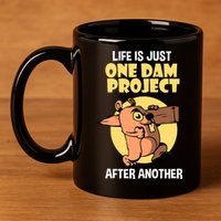 Life Is Just One Dam Project After Another 11oz C Handle Ceramic Mug