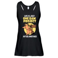 Life Is Just One Dam Project After Another Ladies Essential Flowy Tank