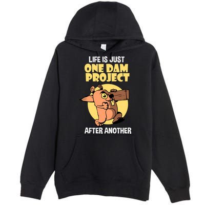 Life Is Just One Dam Project After Another Premium Pullover Hoodie