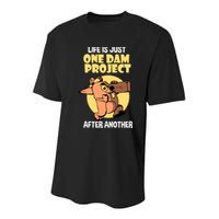 Life Is Just One Dam Project After Another Youth Performance Sprint T-Shirt