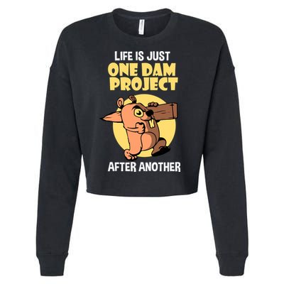 Life Is Just One Dam Project After Another Cropped Pullover Crew