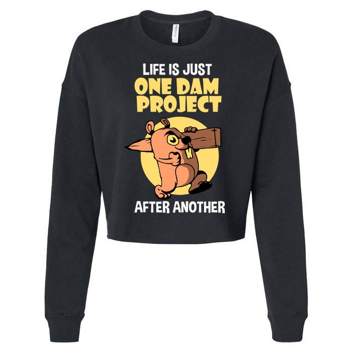 Life Is Just One Dam Project After Another Cropped Pullover Crew