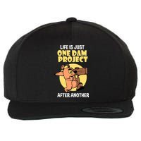 Life Is Just One Dam Project After Another Wool Snapback Cap