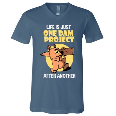 Life Is Just One Dam Project After Another V-Neck T-Shirt