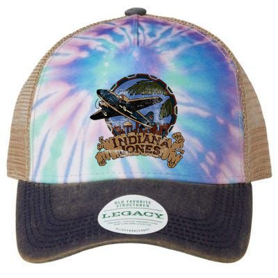 Lucasfilm I.N.D.I.A.N.A J.O.N.E.S Adventure Plane Vintage Legacy Tie Dye Trucker Hat