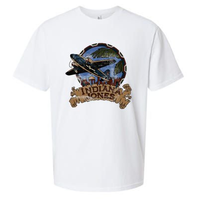 Lucasfilm I.N.D.I.A.N.A J.O.N.E.S Adventure Plane Vintage Sueded Cloud Jersey T-Shirt