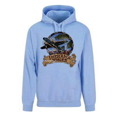 Lucasfilm I.N.D.I.A.N.A J.O.N.E.S Adventure Plane Vintage Unisex Surf Hoodie