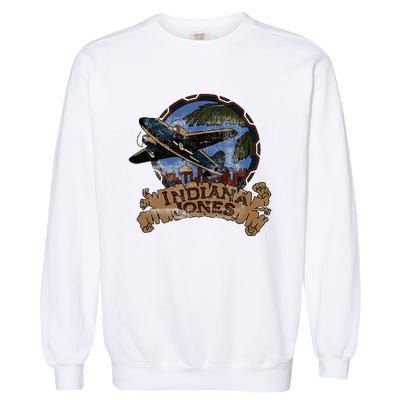 Lucasfilm I.N.D.I.A.N.A J.O.N.E.S Adventure Plane Vintage Garment-Dyed Sweatshirt