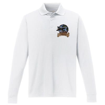 Lucasfilm I.N.D.I.A.N.A J.O.N.E.S Adventure Plane Vintage Performance Long Sleeve Polo