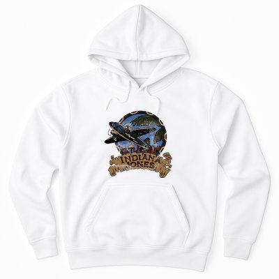 Lucasfilm I.N.D.I.A.N.A J.O.N.E.S Adventure Plane Vintage Hoodie