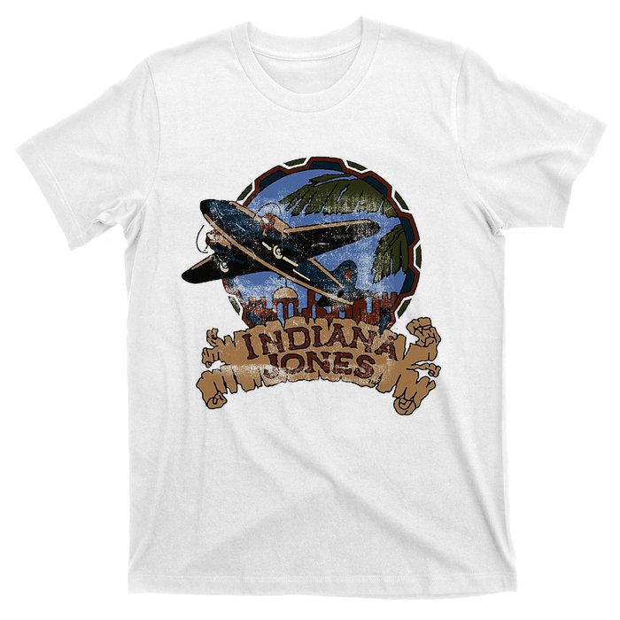 Lucasfilm I.N.D.I.A.N.A J.O.N.E.S Adventure Plane Vintage T-Shirt