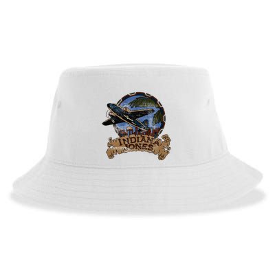 Lucasfilm I.N.D.I.A.N.A J.O.N.E.S Adventure Plane Vintage Sustainable Bucket Hat