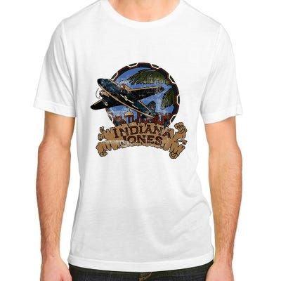 Lucasfilm I.N.D.I.A.N.A J.O.N.E.S Adventure Plane Vintage Adult ChromaSoft Performance T-Shirt