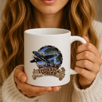 Lucasfilm I.N.D.I.A.N.A J.O.N.E.S Adventure Plane Vintage Mug
