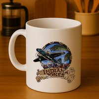Lucasfilm I.N.D.I.A.N.A J.O.N.E.S Adventure Plane Vintage Mug