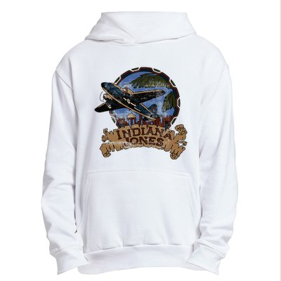 Lucasfilm I.N.D.I.A.N.A J.O.N.E.S Adventure Plane Vintage Urban Pullover Hoodie