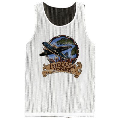 Lucasfilm I.N.D.I.A.N.A J.O.N.E.S Adventure Plane Vintage Mesh Reversible Basketball Jersey Tank